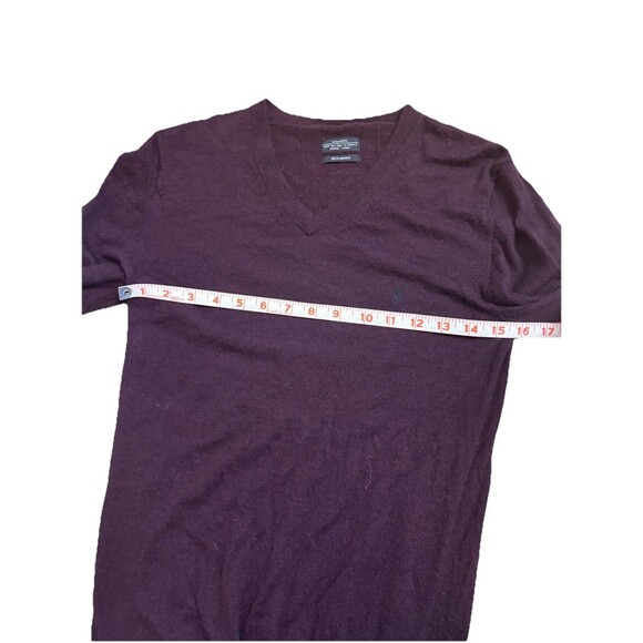 Allsaints New Wave Jumper Sweater Merino Wool  burgundy women’s  Sz XS a27 - Picture 10 of 11